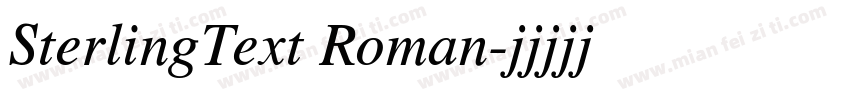 SterlingText Roman字体转换